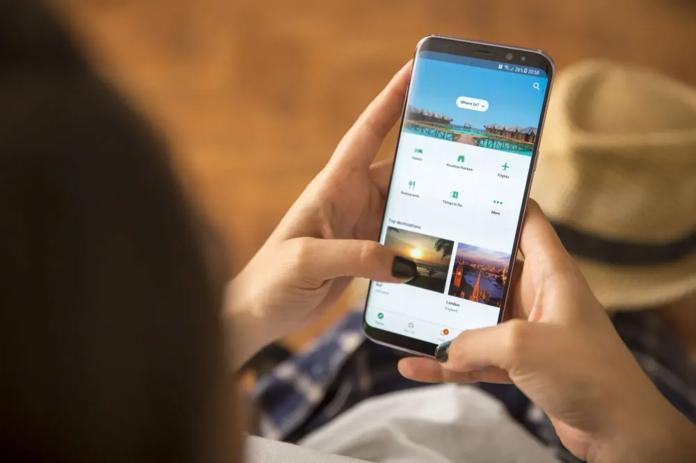 New TripAdvisor app on phone